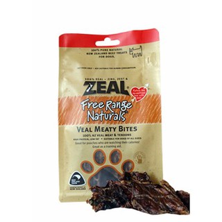 Zeal 真致 天然紐西蘭寵物點心 犬用零食 帶筋牛肉塊 125g/包