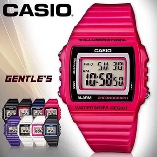 卡西歐桃紅(W-215H-4A) Casio 電子錶 童錶