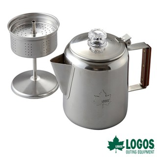 【OUTDOORZ 我不在家】LOGOS-不鏽鋼咖啡壺(約6杯) #81210300