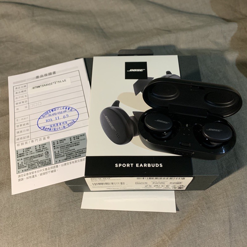 BOSE SPORT EARBUDS BLACK 藍芽耳機 2020年新款