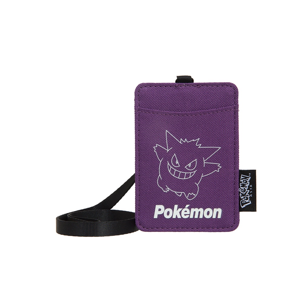 【OUTDOOR】Pokemon聯名款夜光耿鬼票卡證件套-紫色 ODGO21A08PL