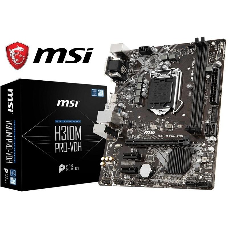 免運費 全新 MSI H310M PRO-VDH 主機板 三介面