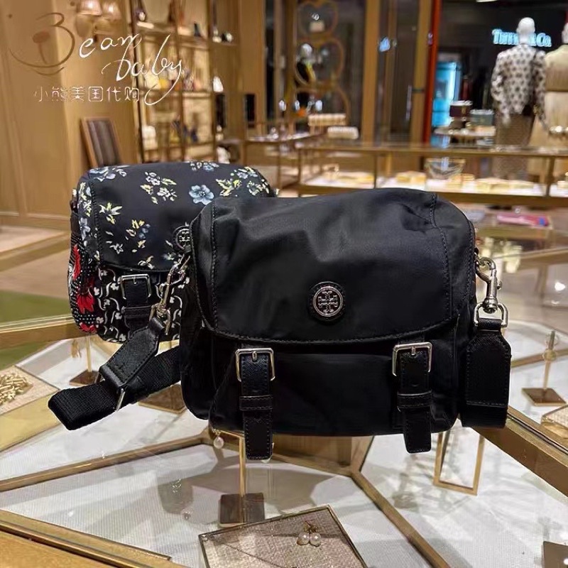 美國 Tory Burch 防潑水尼龍簡約輕便郵差包-多色 22*18*10