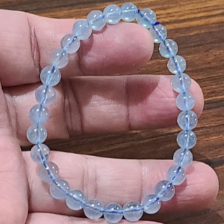 海藍寶 冰透晶體 手鍊 手環 手珠 4mm 5mm 6mm 天然 ❤水晶玉石特賣#R037