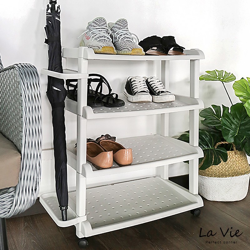 四層組合鞋架 好買居家 四層鞋架多層組裝鞋架玄關鞋櫃多功能置物架收納架拖鞋架鞋櫃可拆式鞋架組裝式鞋架