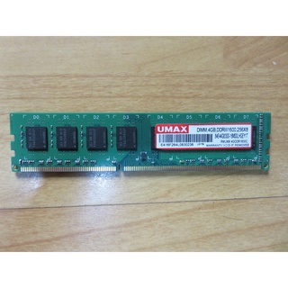 D.桌上型電腦記憶體-UMAX 力晶 DDR3 1600 4GB 雙面顆粒/原廠終身保固 直購價60