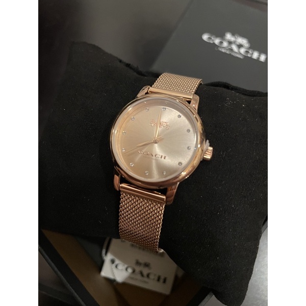Coach 玫瑰金米蘭錶帶（小錶面28mm）女錶