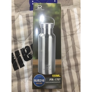出清 全站最便宜 弗南希諾 不鏽鋼真空運動保溫杯550ML(FR-1707)1入