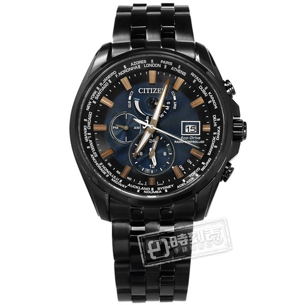 Citizen At9039 51l 光動能電波時計藍寶石水晶防水0米不鏽鋼手錶深藍x鍍黑44mm 廠商直送 蝦皮購物