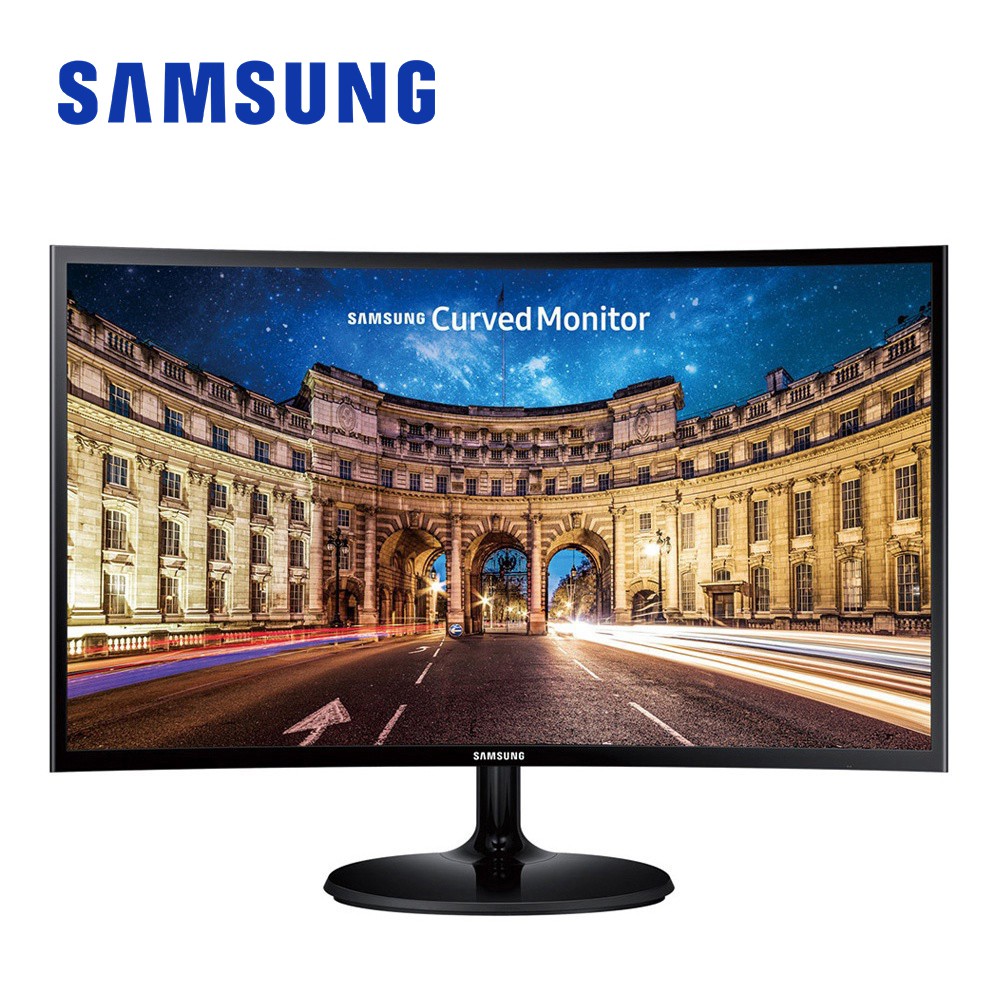 SAMSUNG 27吋 曲面顯示器 C27F390FHE 1800R 零閃屏面板 螢幕