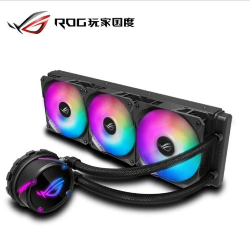 華碩ROG飛龍/小白龍360一體式CPU水冷散熱器RGB版白色靜音冷排
