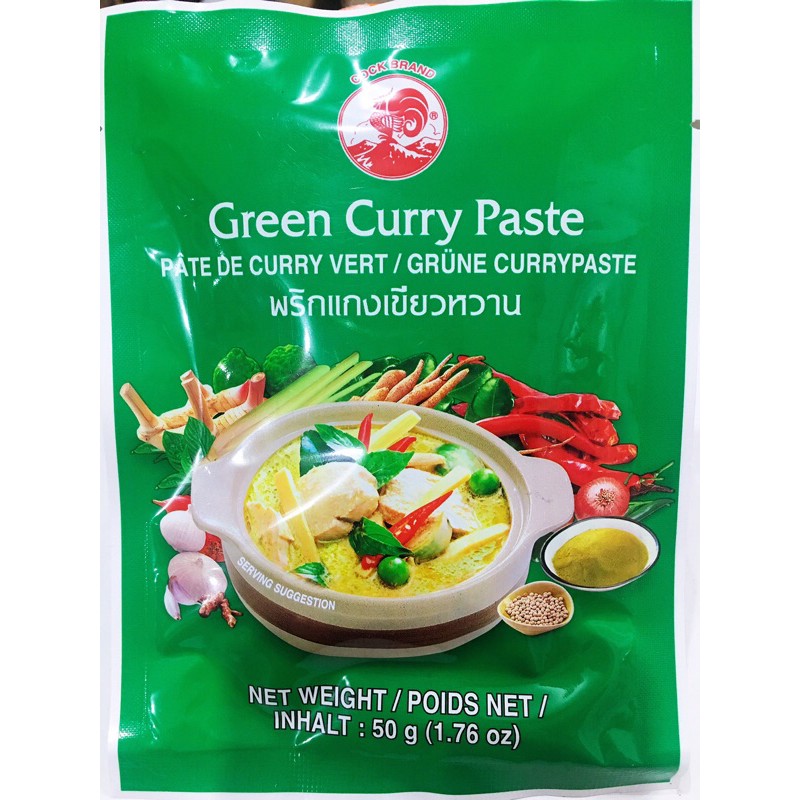 泰國🇹🇭Cock Green Curry Paste 綠咖哩醬包 泰式咖哩-必吃的泰國美食