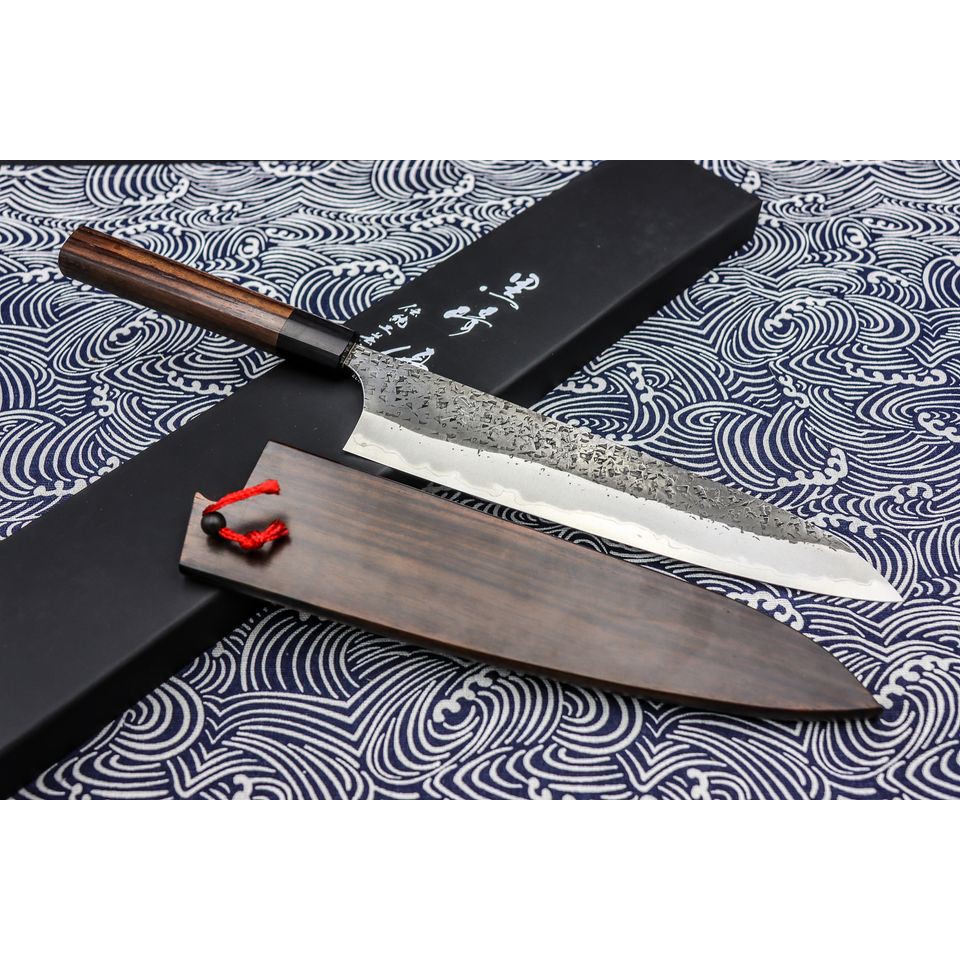 和欣行 越前打刃物黑崎優雫超青鋼黑打和牛刀240mm 蝦皮購物