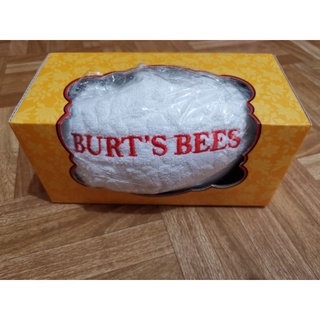 BURT'SBEES午安枕毛巾包覆式抱枕刺繡提花毛巾