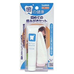 日本 TAURUS 金牛座 愛犬潔齒牙膏 寵物牙膏 狗用潔牙凝膠 21g（附 紗布指套）潔牙入門組 290元