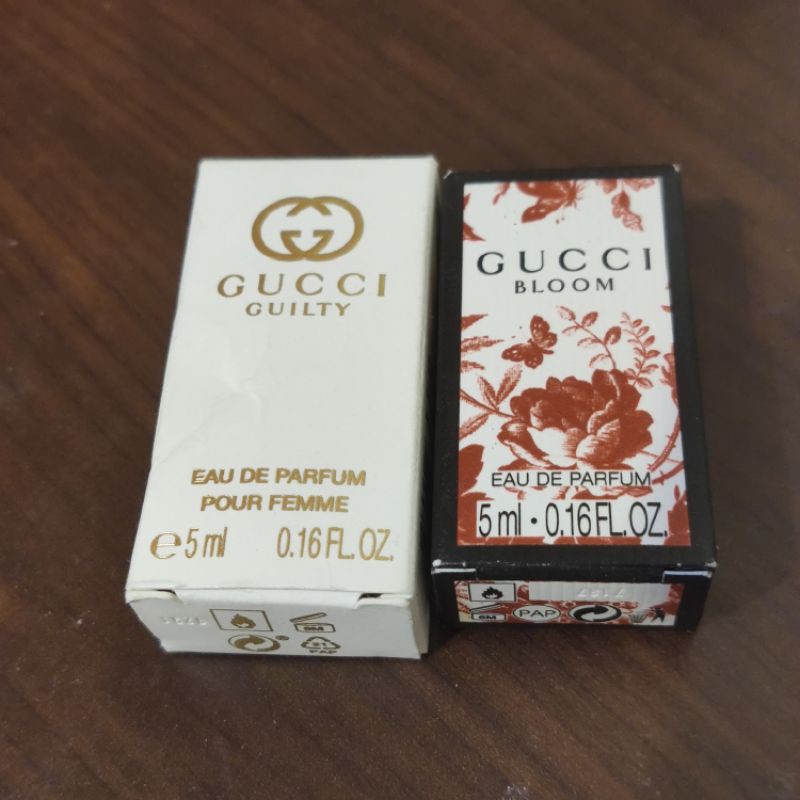 💛二手促銷💛古馳Gucci 5ml 小香水組合（Guilty、Bloom，各1)