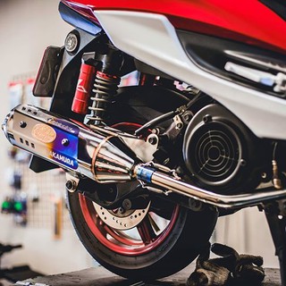 誠一機研 鷹村工廠 白鐵 排氣管 S款側繞對插 彪虎 TIGRA OZ 125 ES 150 IRX 新勁戰 雷霆S