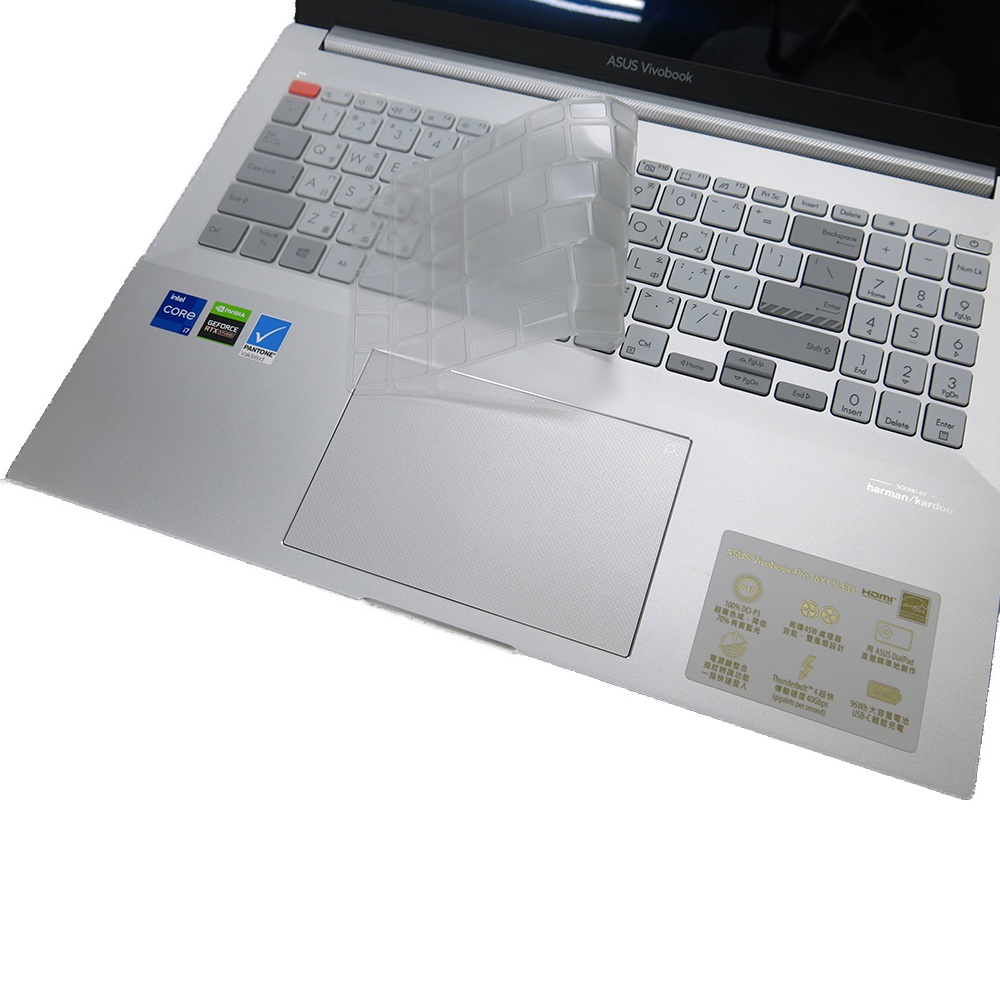 【Ezstick】ASUS VivoBook Pro 16X N7600 N7600PC 奈米銀抗菌TPU 鍵盤膜