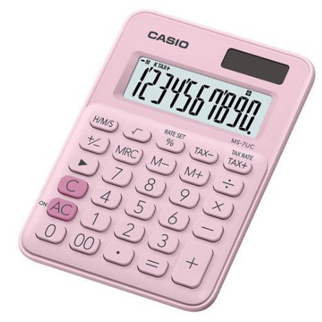 【無限精品 REMIX】CASIO 時尚甜美 草莓粉馬卡龍計算機 10位數 利潤率計算 稅金計算 MS-7UC PK