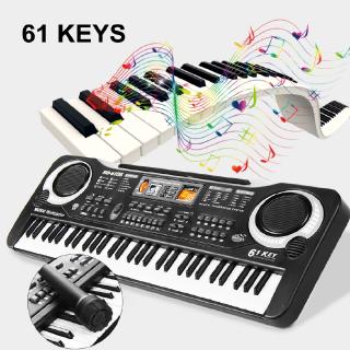 兒童61鍵數字音樂電子鍵盤鍵盤電鋼琴帶麥克風樂器