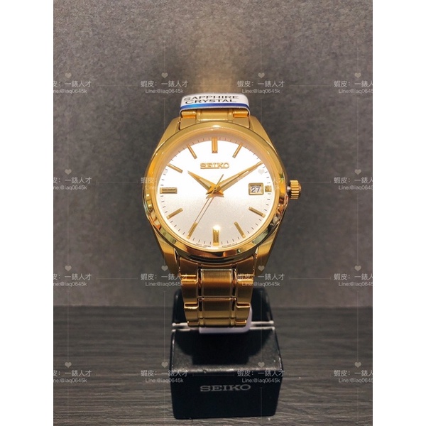 SEIKO 精工 經典簡約紳士腕錶-金x白面(6N52-00A0K/SUR314P1)40mm-SK027