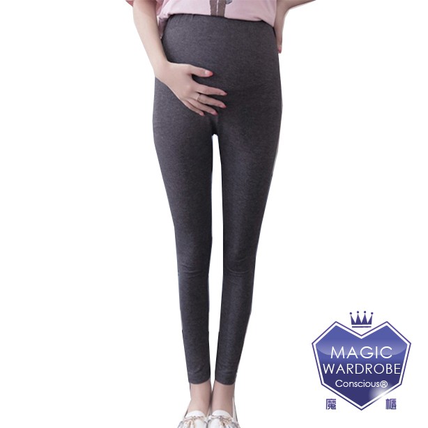[ 買一送一 ]   孕期專用九分褲 (兩件，數量下1 ) 孕期出發內搭方便  腹部可調  一件顯瘦  時尚舒適孕婦褲襪