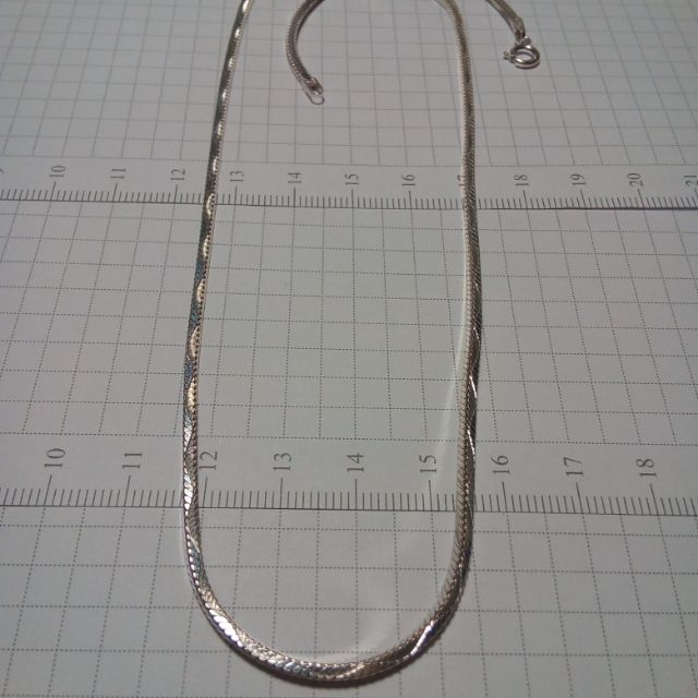 925純銀項鍊，蛇紋造型，中性鍊