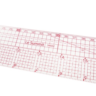 Le Summit 5cm X 51cm / 2' X 20' 公分/英吋 兩用 透明 方格尺 (34502)
