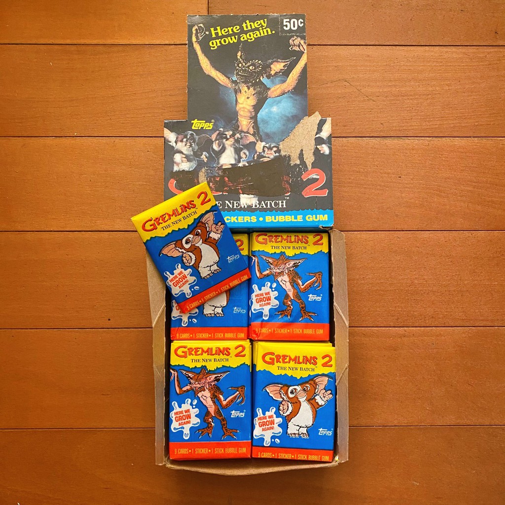 稀有老物 / 1990 Gremlins Trading cards 絕版  小魔怪 小精靈 電影卡 收藏卡 小卡 卡包