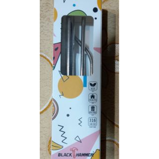 316 高優質不鏽鋼環保吸管組 black Hammer 賣場購物滿100才出貨喔