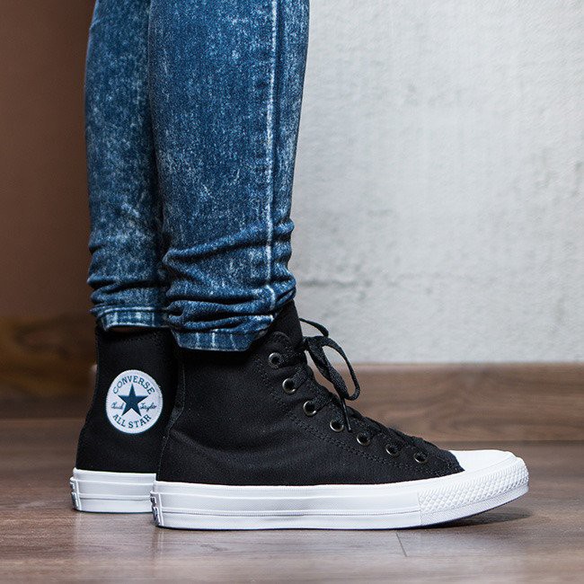 CONVERSE CHUCK TAYLOR ALL STAR LUNARLON底黑白高統150143C | 蝦皮購物