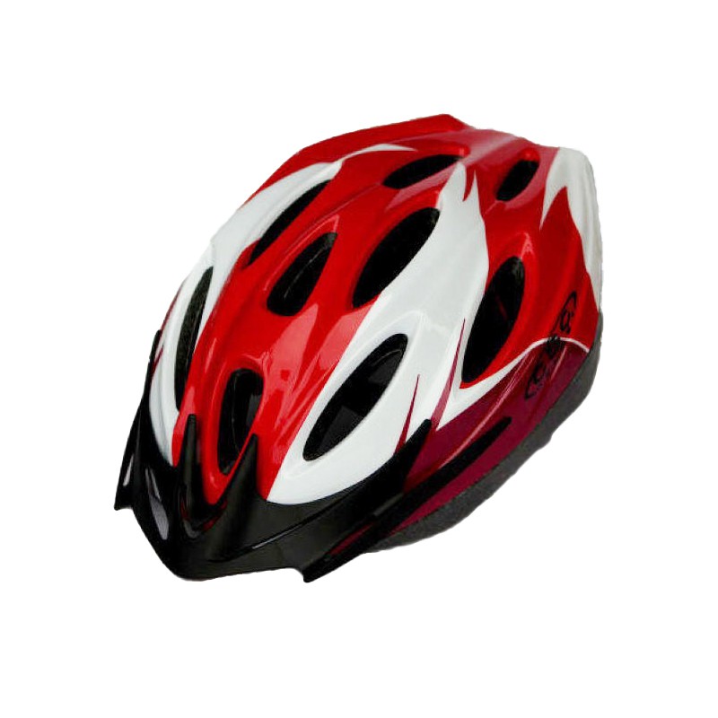 CSC CS-1700自行車低風阻安全帽-多色造型亮麗(紅白色)【飛輪單車】