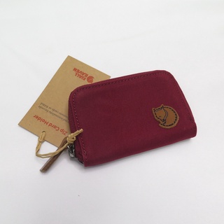 Fjallraven北極狐 ZIP CARD HOLDER 名片夾 零錢包 24218347 波爾多紅【iSport】