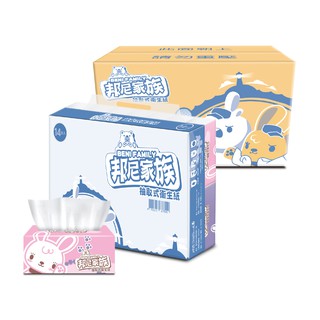 benibear 邦尼熊 邦尼家族抽取式衛生紙 (90抽14包6袋) 廠商直送