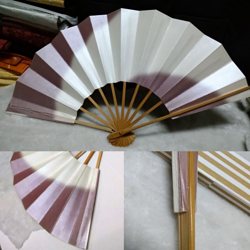 日本舞踊扇 白 芋紫舞扇摺扇扇子和服 蝦皮購物
