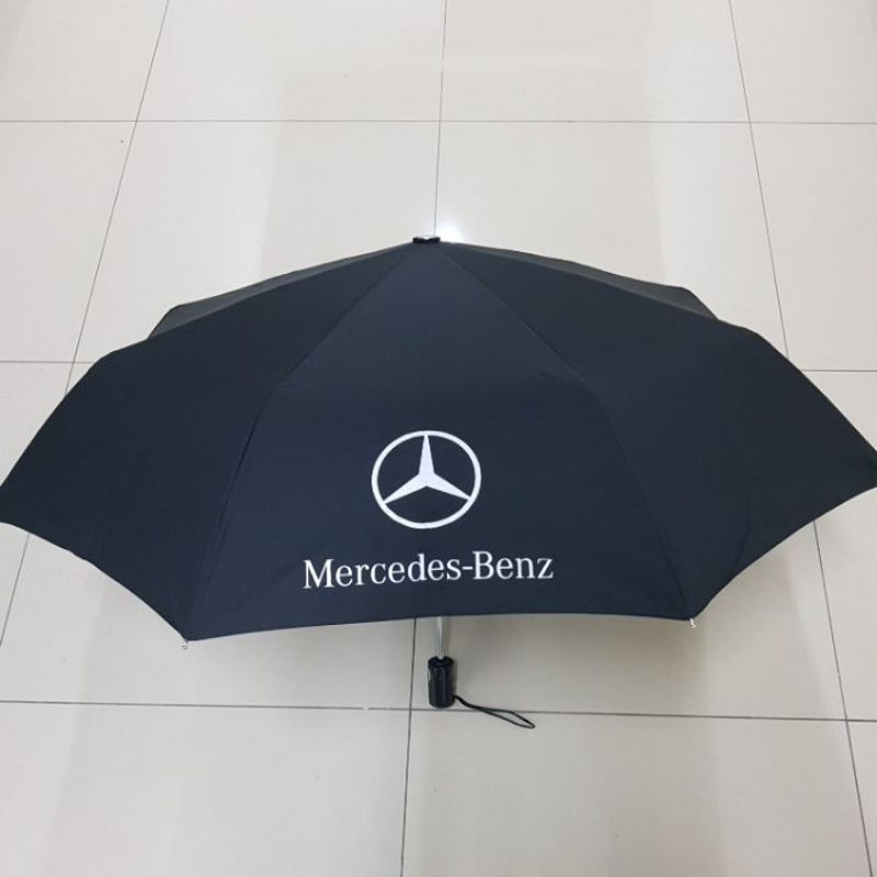 《限量》賓士精品 Mercedes-Benz 折疊雨傘 黑色 自動開關 AMG自動傘 抗UV