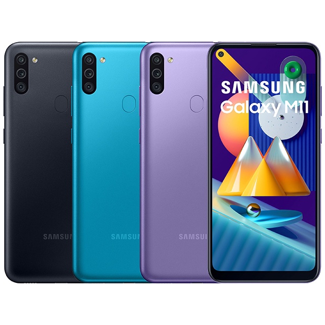 全新未拆封機🔥6.4 吋 O 極限全螢幕 SAMSUNG Galaxy M11(3GB/32GB)黑色/藍色/紫色