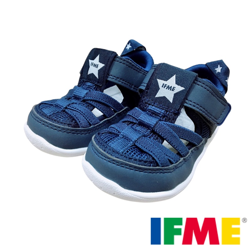 [正版現貨](適合腳長11~14公分)日本IFME水涼鞋-小童深藍 寶寶涼鞋 水涼鞋 日本機能鞋 涼感速乾 涼鞋 運動鞋