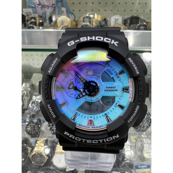 【金台鐘錶】CASIO卡西歐 G-SHOCK 耐衝擊構造 防水200米 蒸鍍錶面 漸變色彩 GA-110SR-1A