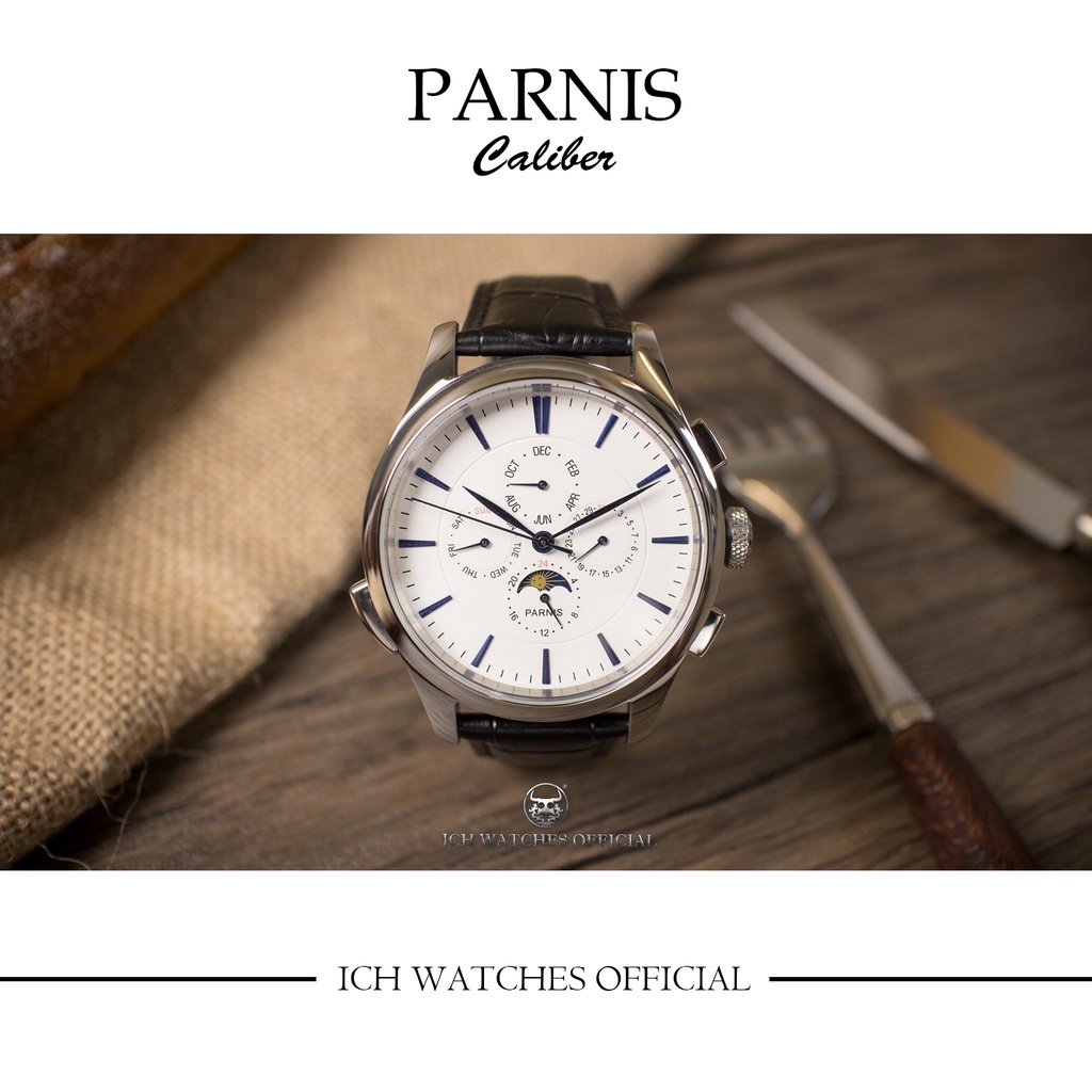 瑞士PARNIS CALIBER系列多功能月像機械錶-飛行錶大飛小王子運動錶潛水錶男錶女錶生日禮物情侶錶