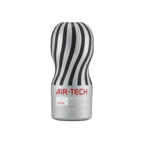 贈潤滑液+自慰器 日本TENGA AIR-TECH TENGA首款重複使用 空氣飛機杯 銀灰極大款 情趣用品其他成人專區