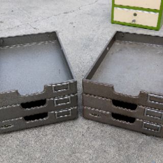 （二手商品 ）工業風三層文具收納架