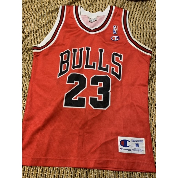 絕版 二手 Champion kids 芝加哥 公牛 Jordan 23 Chicago Bulls 兒童 籃球  球衣