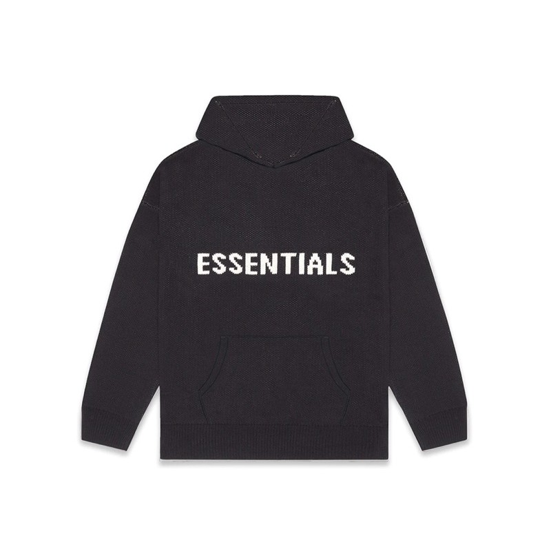 FOG ESSENTIALS Knit Hoodie black