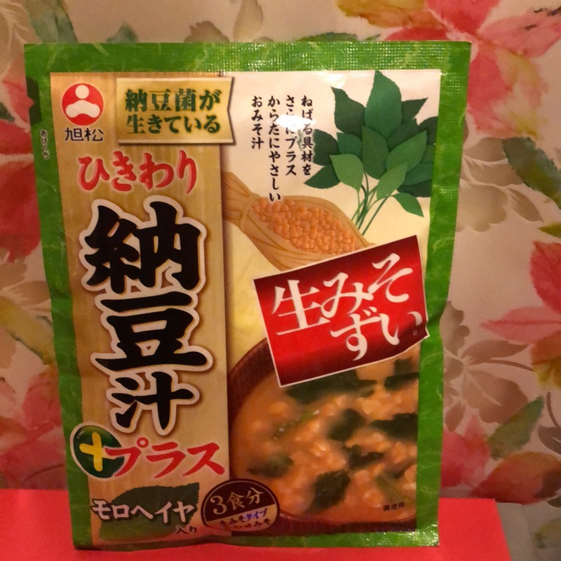 日本即期旭松長蒴黃麻納豆味增湯 62克