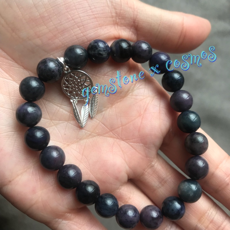 ☆独特の上品☆ 値下げ 一の⑩【藍電気石 内包 水晶】約10㍉ 15.5