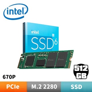 Intel 英特爾 670P 512G SSD PCIe NVMe 固態硬碟