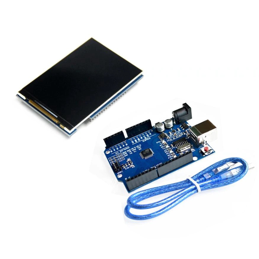 LCD液晶模塊3.5英寸TFT液晶屏3.5英寸+ UNO R3 REV3 MEGA328P Arduino開發板