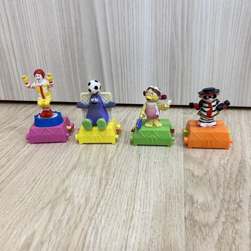 1993 麥當勞 兒童餐玩具 四小福 扭𨍭運動 TWISTING SPORTS 歐洲區域 全套四款