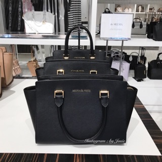 美國正品🇺🇸 Michael Kors MK 專櫃款 防刮皮革 Selma 手提 斜背 兩用包 耳朵包